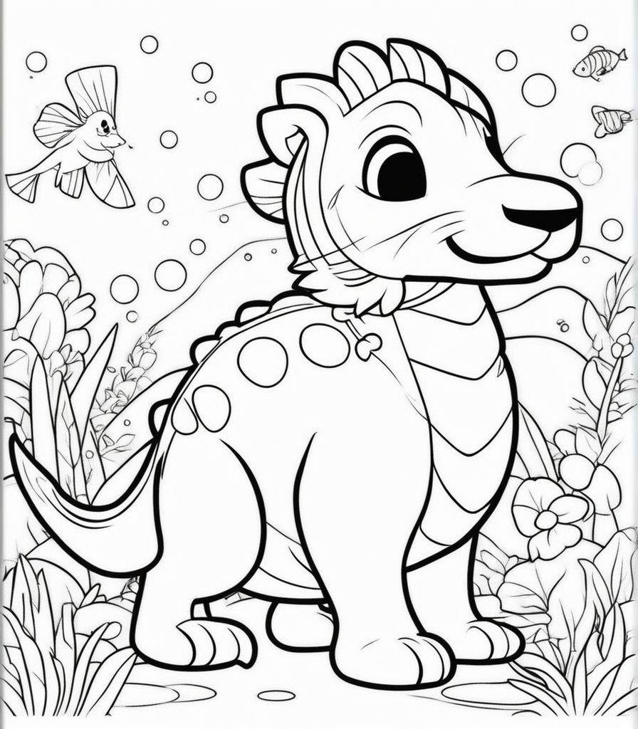 Spinosaurus coloring book