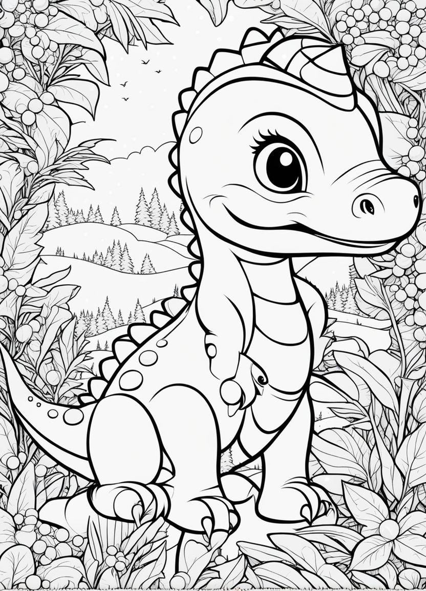 White crocodile coloring page