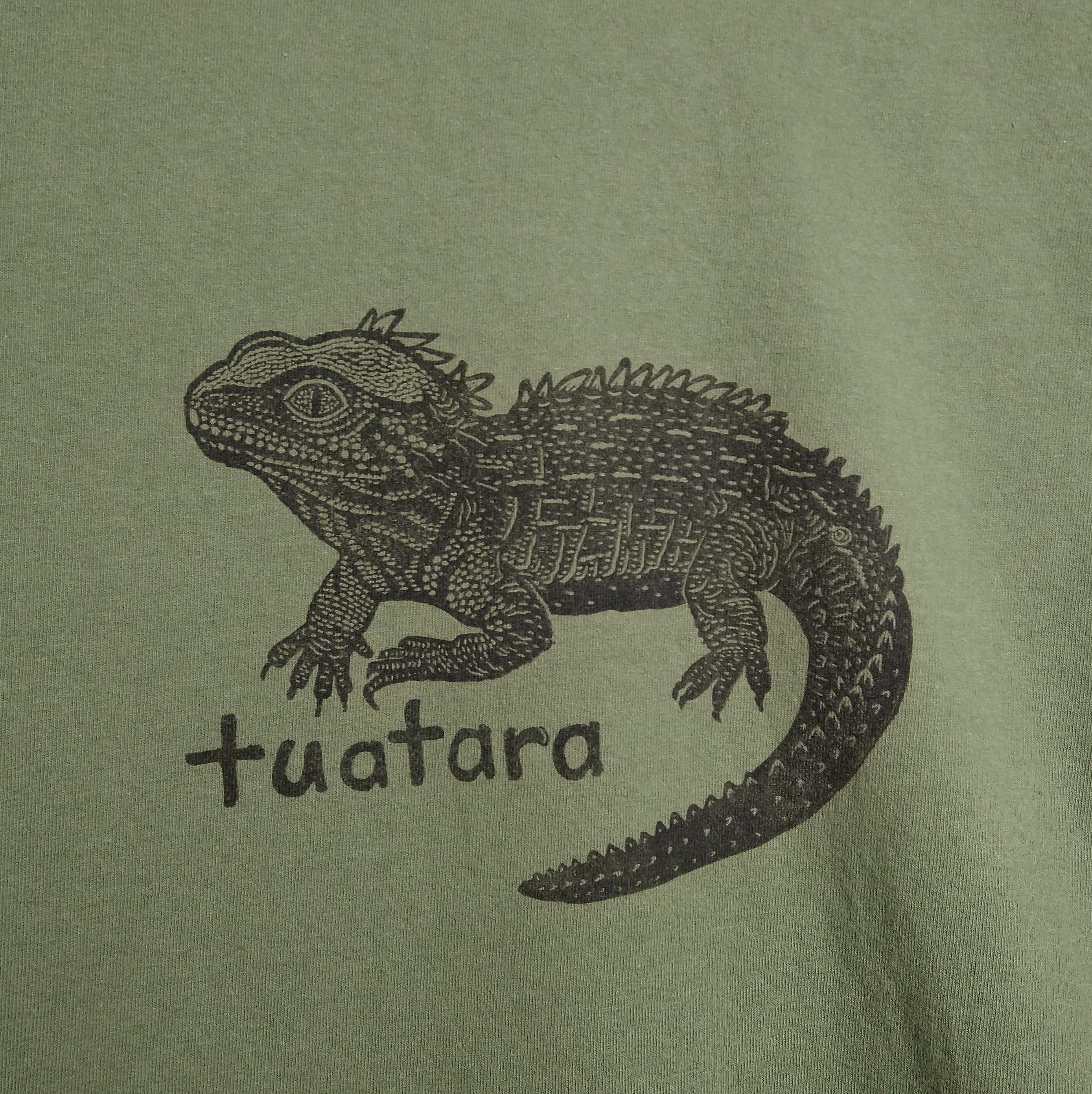 Tuatara adult unisex military green colour t