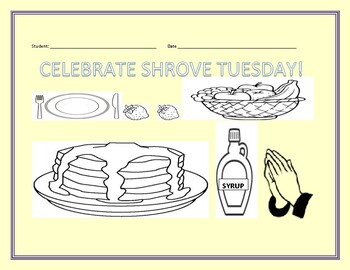 Shrove tuesday coloring page k