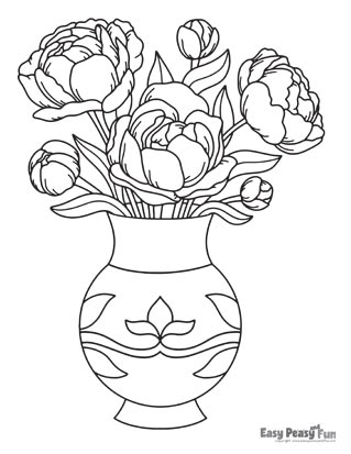 Flower coloring pages