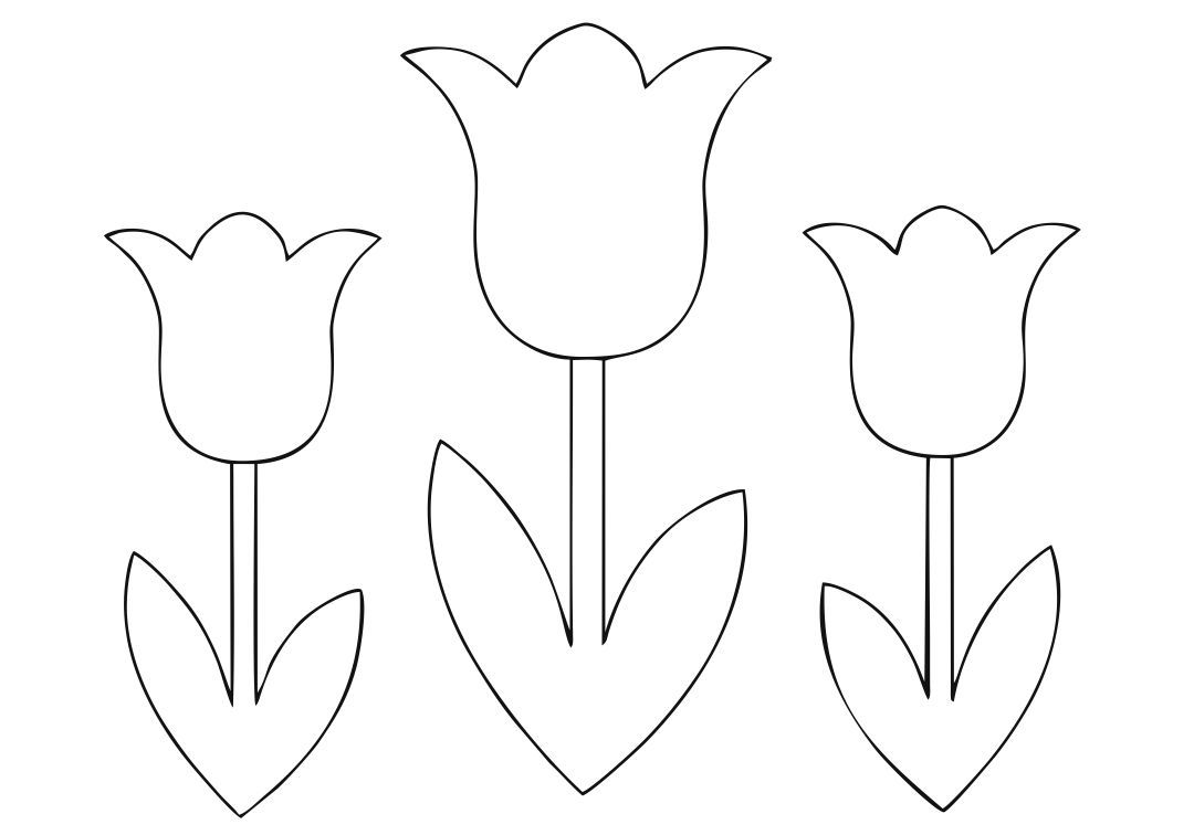 Printable tulips flower coloring pages oeufs de pãques ã colorier coloriage gratuit modãles fleurs de papier