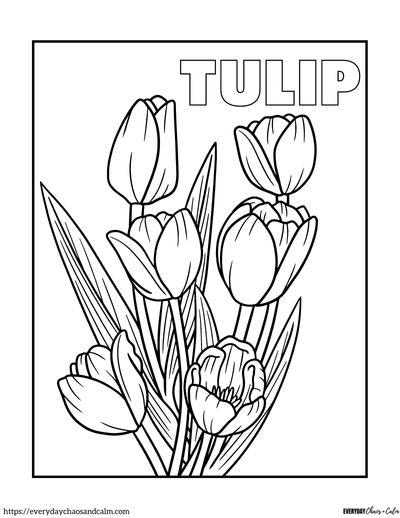 Free realistic flower coloring pages for all ages