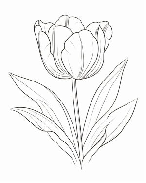 Tulip printable pages