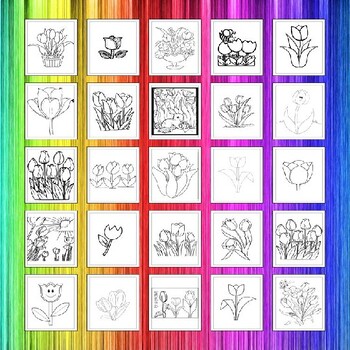 Unleash your childs creativity with our tulip coloring pages collection