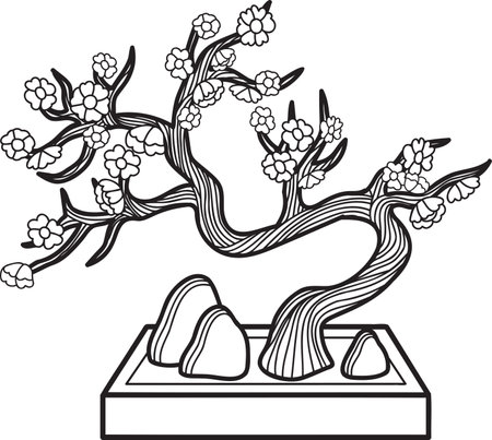 Bonsai tree drawing cliparts stock vector and royalty free bonsai tree drawing illustrations