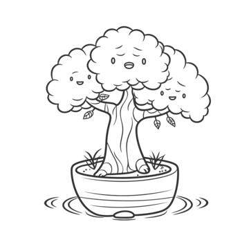 Bonsai drawing png transparent images free download vector files