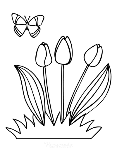 Free printable spring coloring pages for kids adults