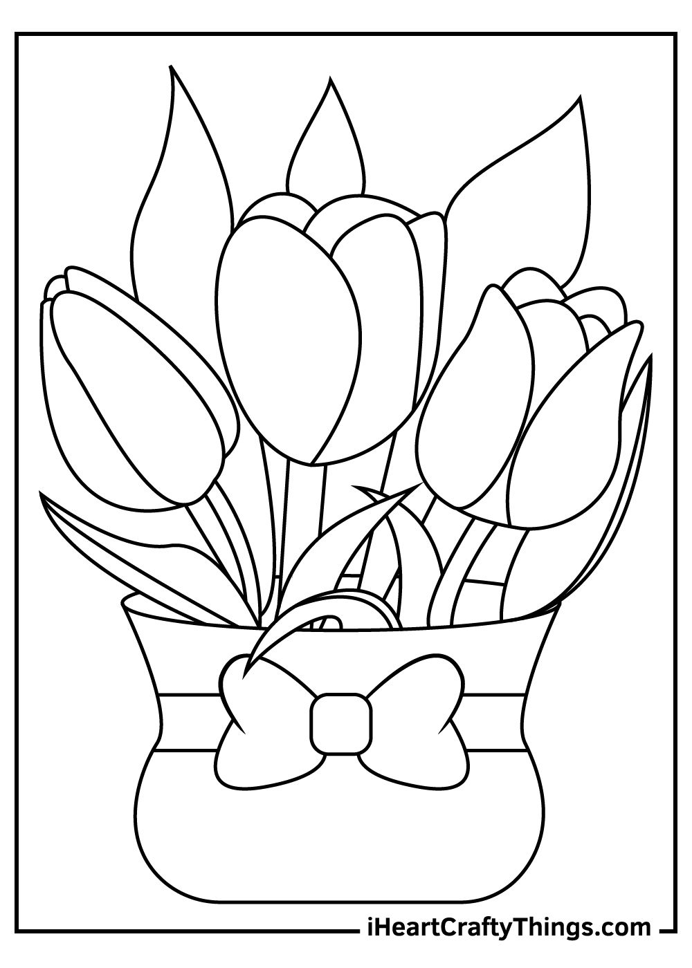 Tulip coloring pages spring coloring sheets flower coloring pages flower coloring sheets