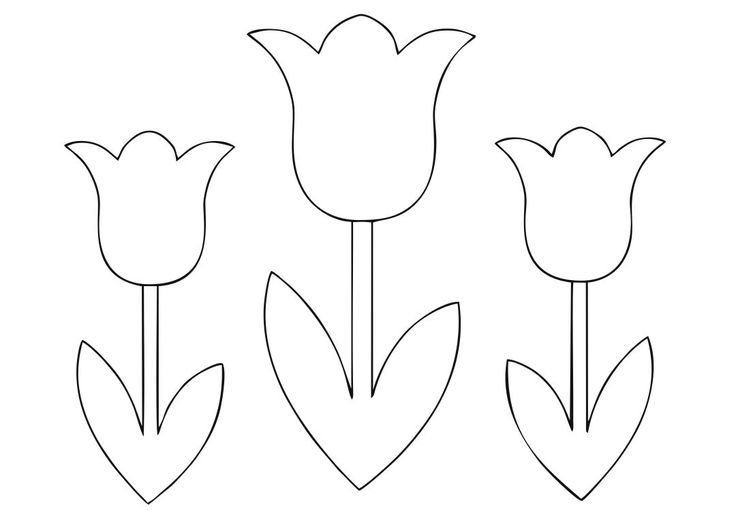 Printable tulips flower coloring pages oeufs de pãques ã colorier coloriage gratuit modãles fleurs de papier