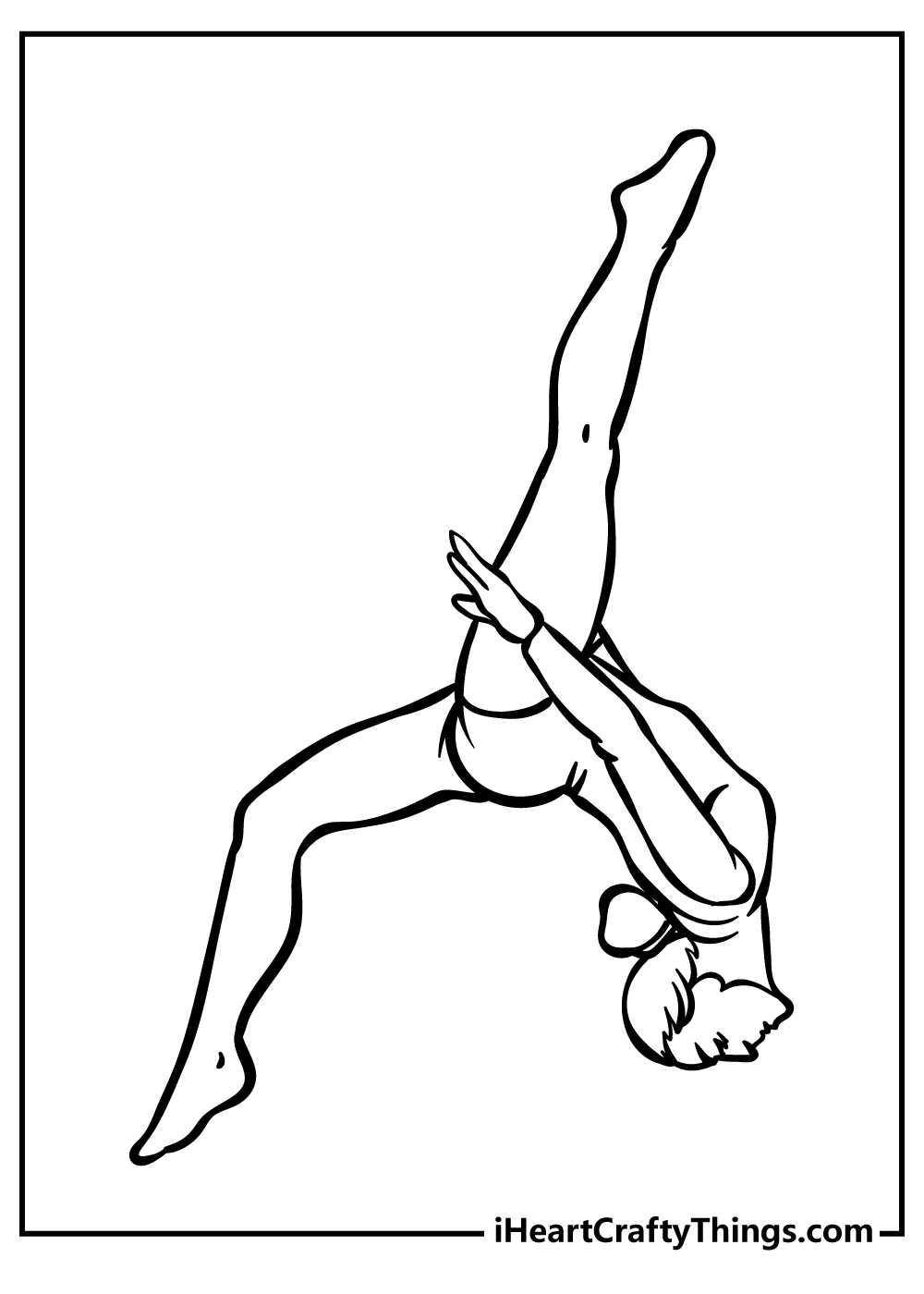 Gymnastics coloring pages free printables