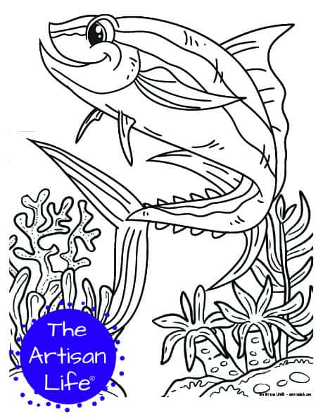 Free printable cute sea creature coloring pages for kids