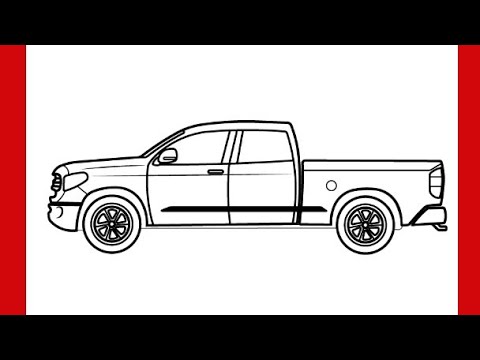 How to draw a toyota tundra how to draw a toyota truck step by step