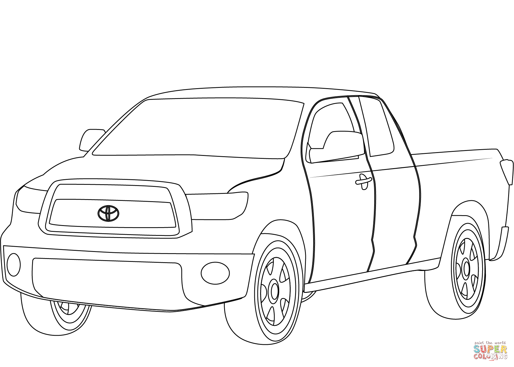 Toyota tundra coloring page free printable coloring pages