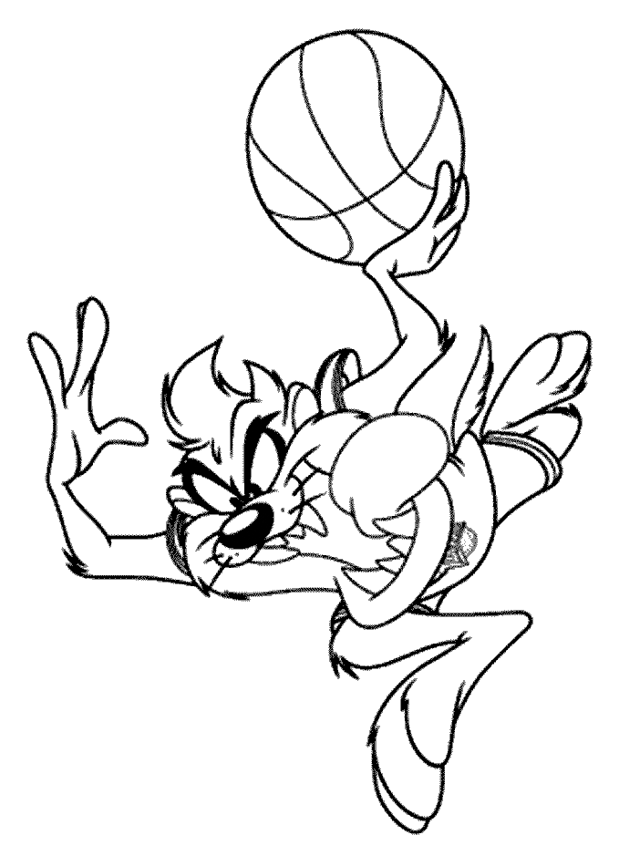 Space jam coloring pages