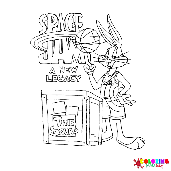 Space jam coloring pages