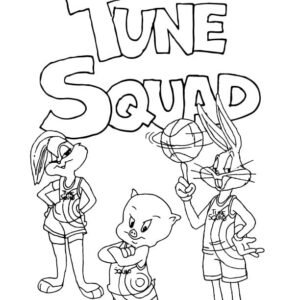 Space jam coloring pages printable for free download