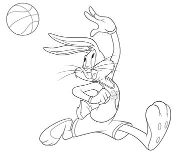 Space jam coloring pages