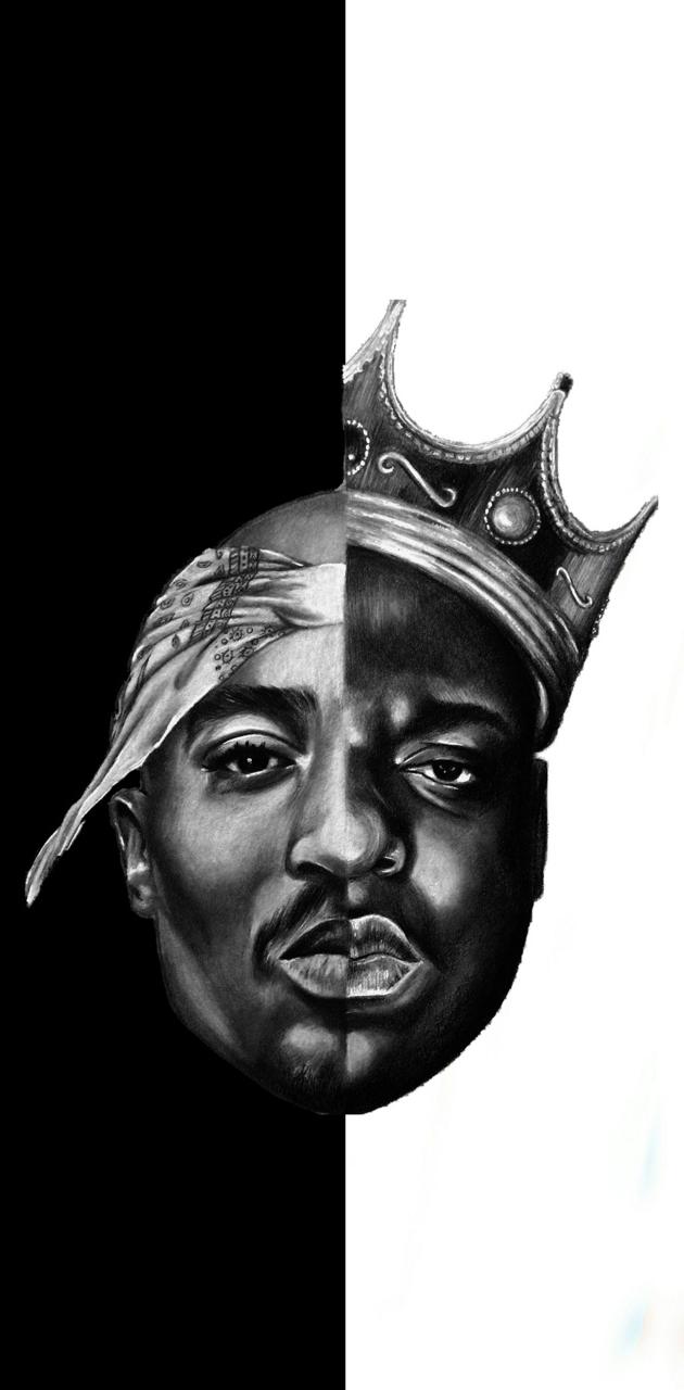 Pac and biggie wallpaper by elayr