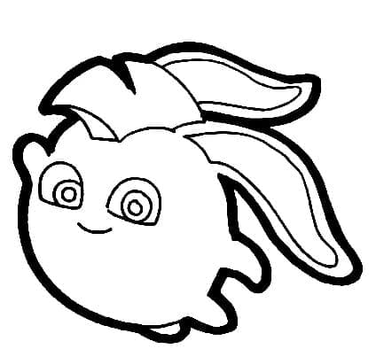 Sunny bunnies turbo coloring page