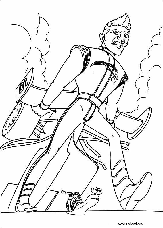 Turbo coloring page