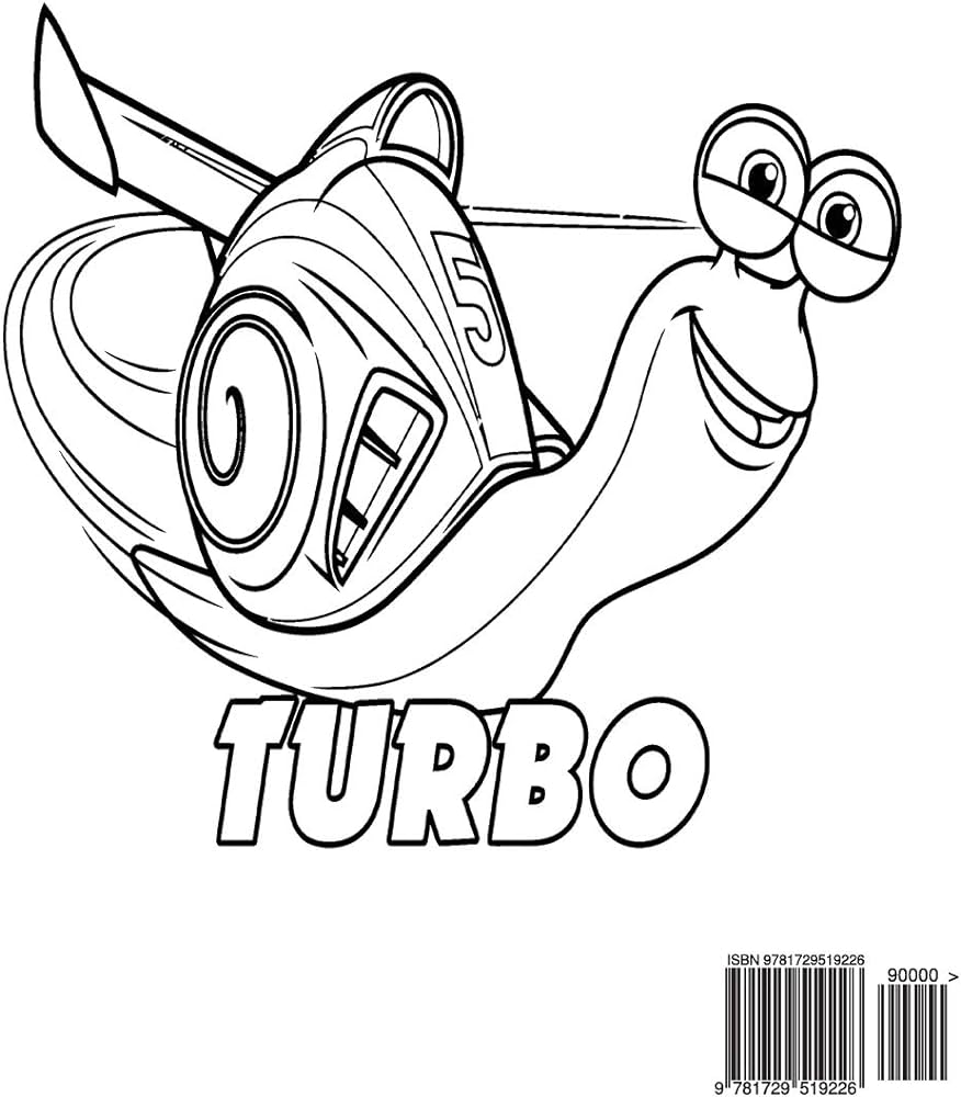 Turbo fast coloring book coloring book for kids and adults activity book with fun easy and relaxing coloring pages books