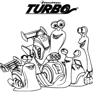 Turbo coloring pages printable for free download