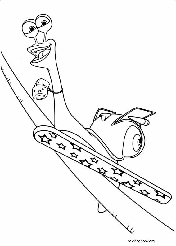 Turbo coloring page