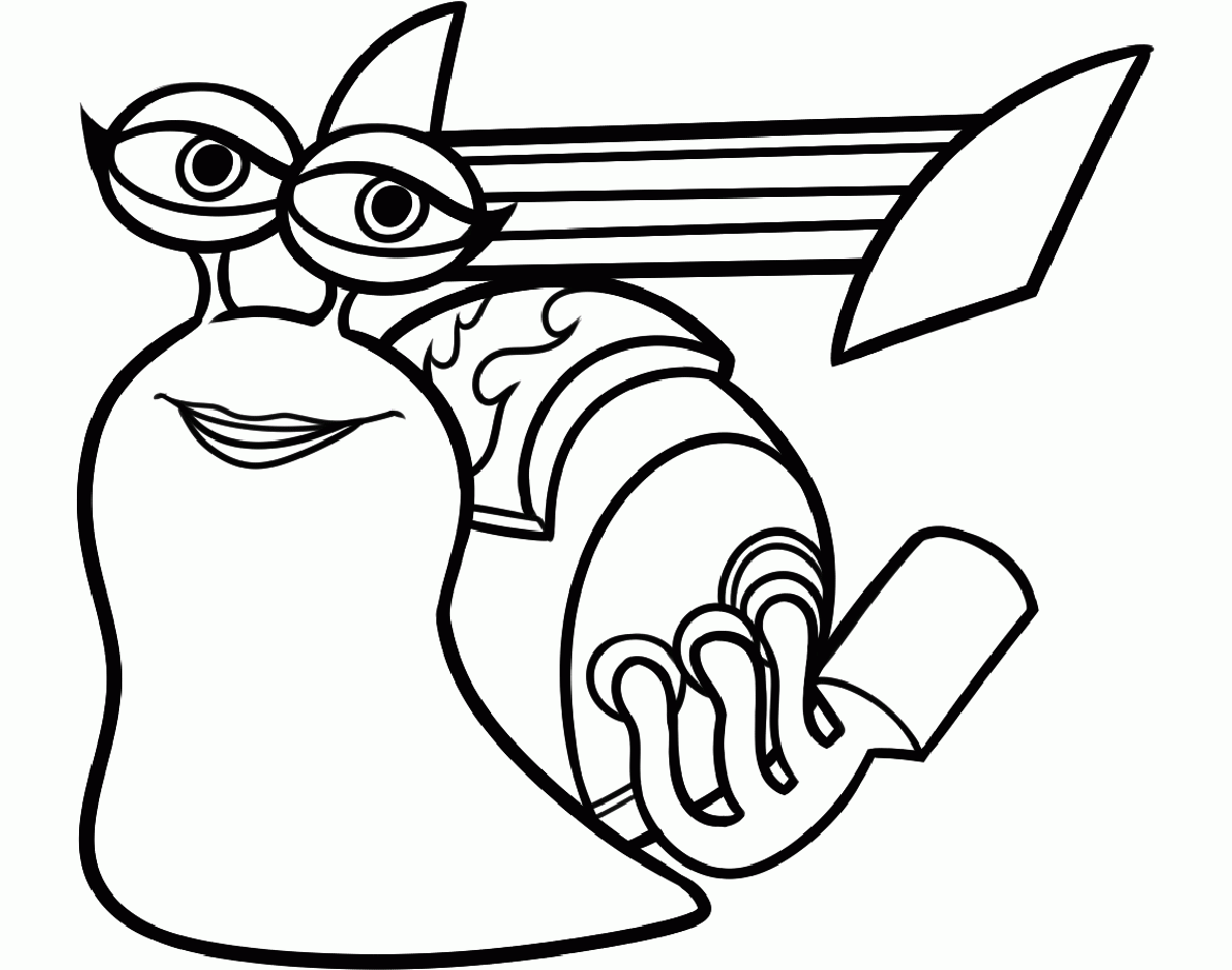 Turbo coloring pages for kids