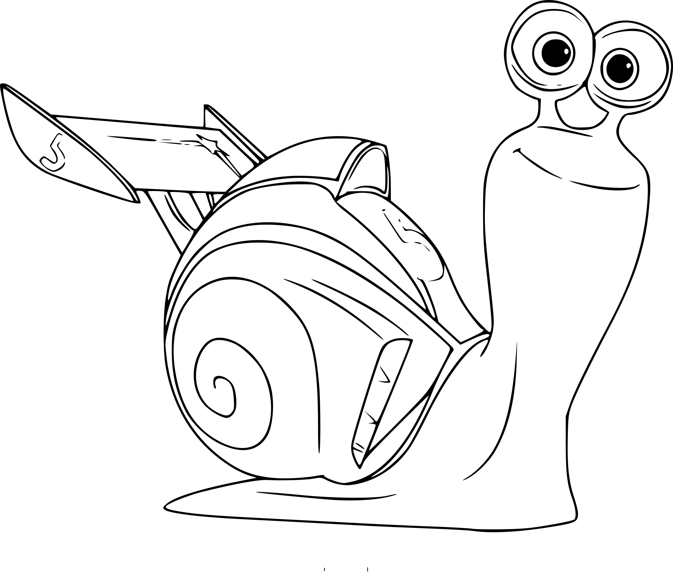 Turbo coloring page