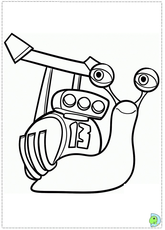 Turbo coloring page