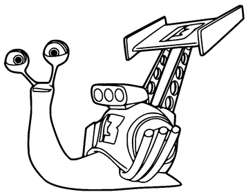 Turbo coloring pages