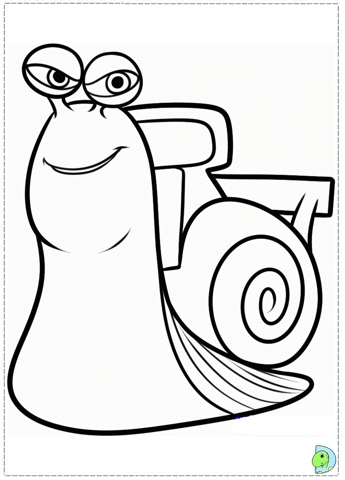 Turbo coloring page