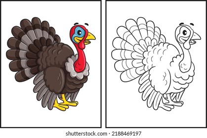 Turkey coloring page images stock photos d objects vectors