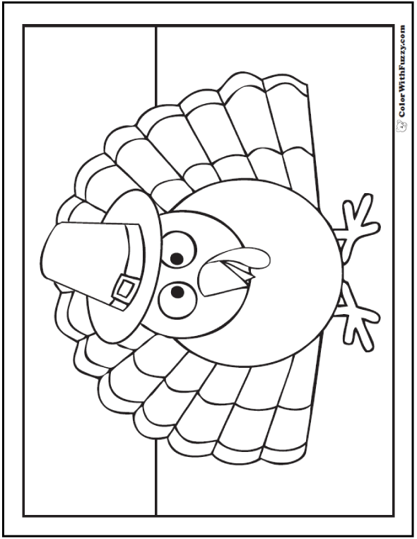 Turkey coloring pages digital interactive thanksgiving printables