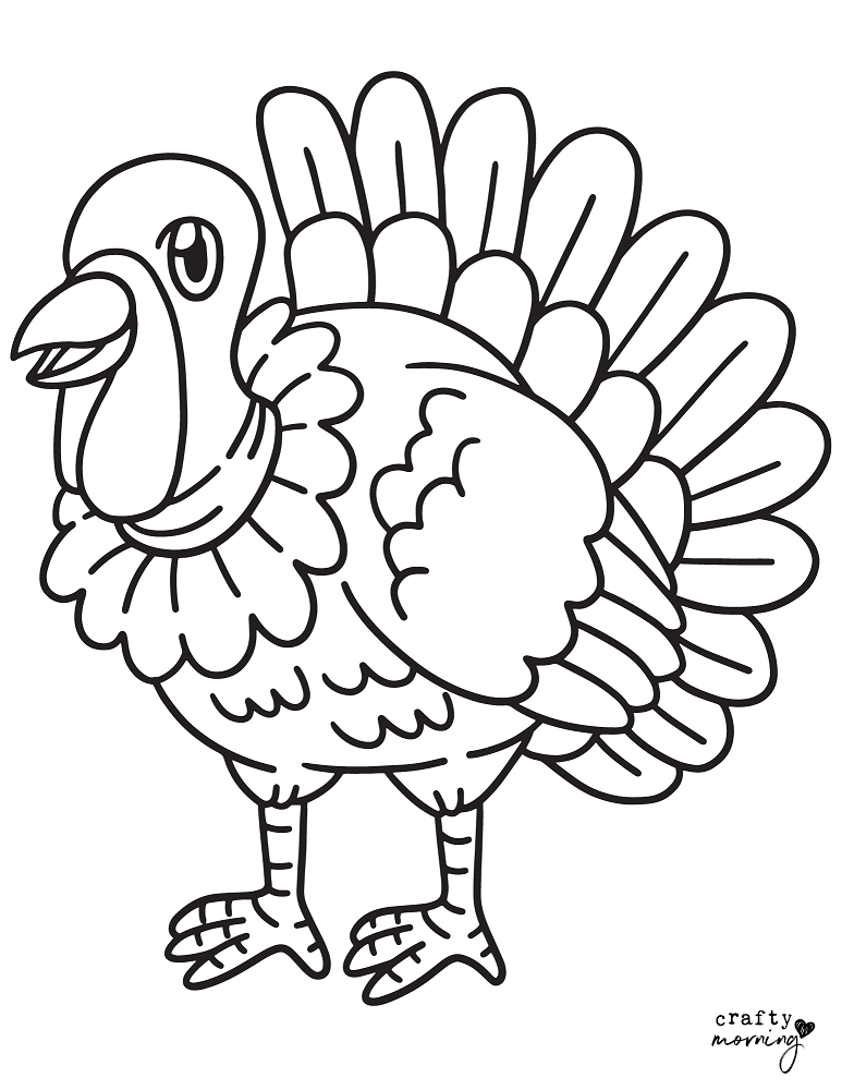 Free turkey coloring pages to print