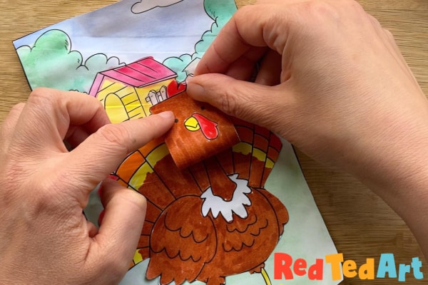 D turkey coloring page for preschoolers