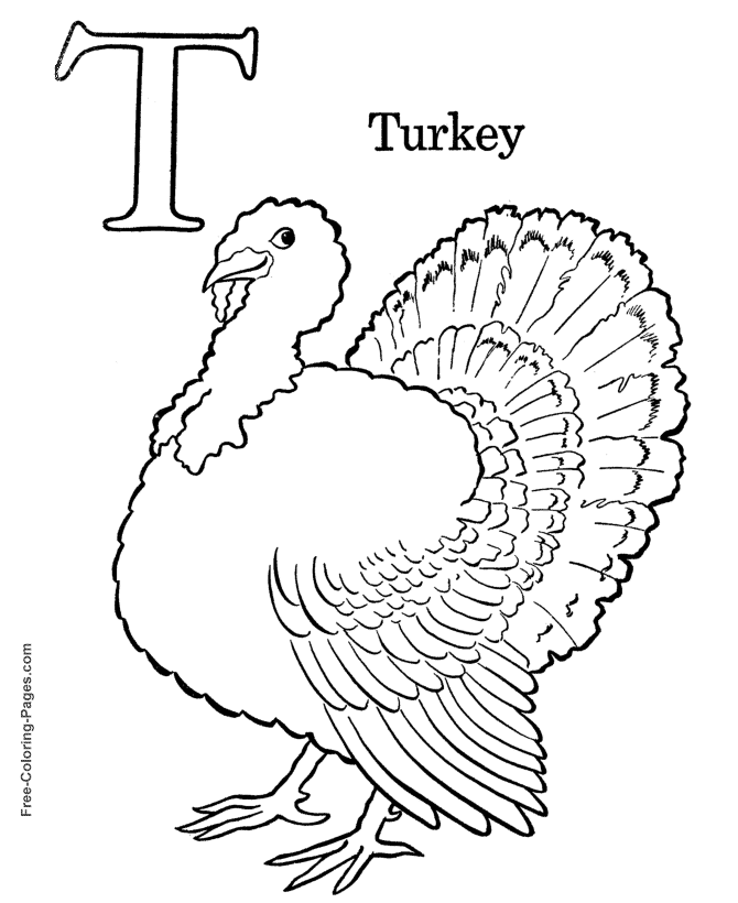 Alphabet coloring pages