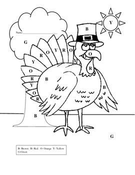 Color by letter turkey by adam garlinger tpt