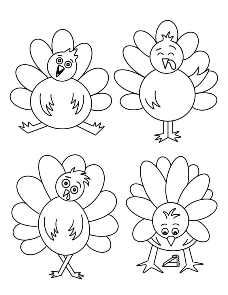 Free thanksgiving coloring pages for kids â the hollydog blog