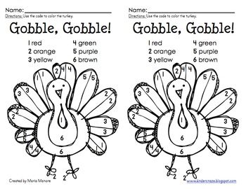 Color by number thanksgiving turkey thanksgiving color thanksgiving preschool turkey coloring pages