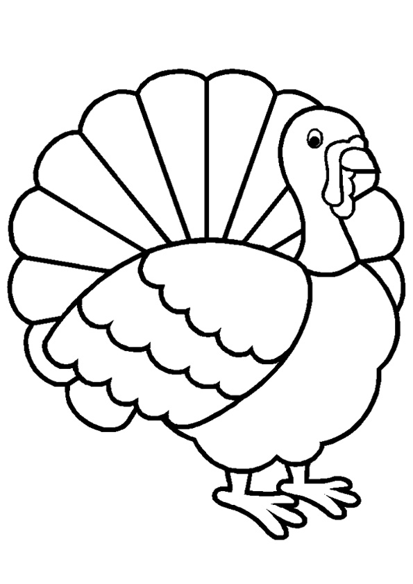 Coloring pages free printable turkey coloring pages for kids
