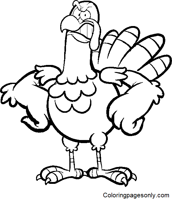 Turkey coloring pages printable for free download