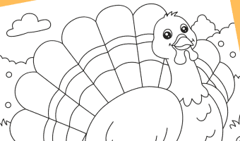 Turkey coloring pages two kids and a coupon