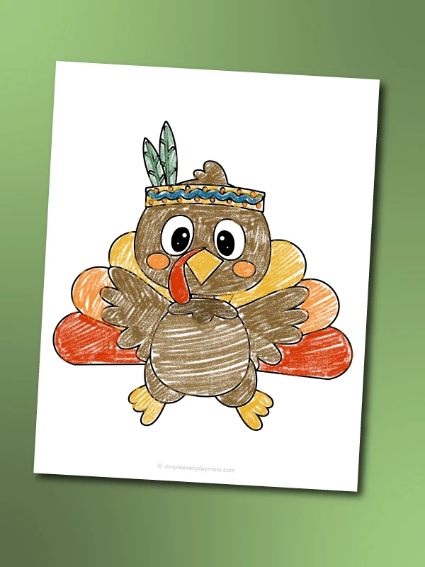 Turkey coloring pages for kids free printable
