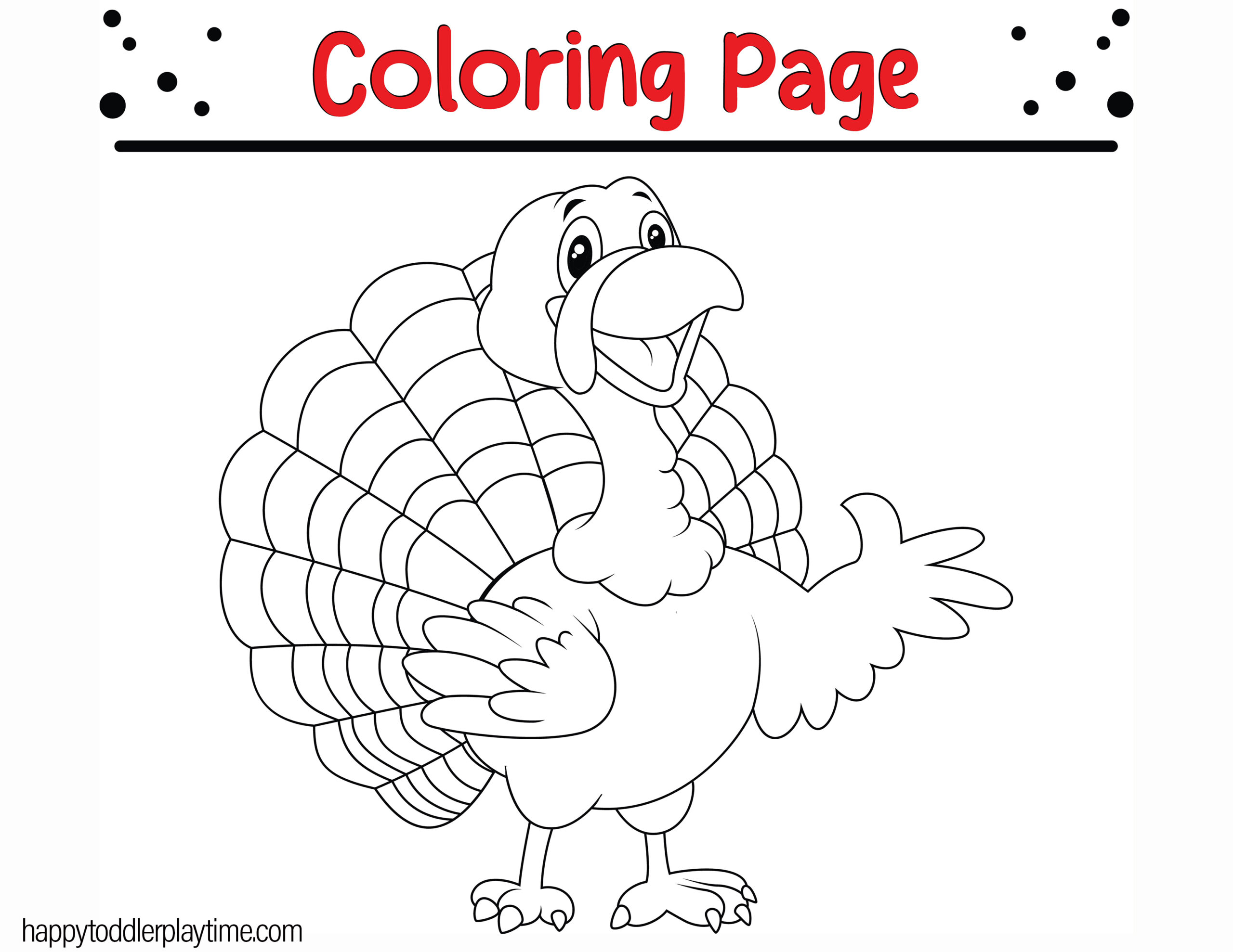 Free printable turkey coloring pages for kids