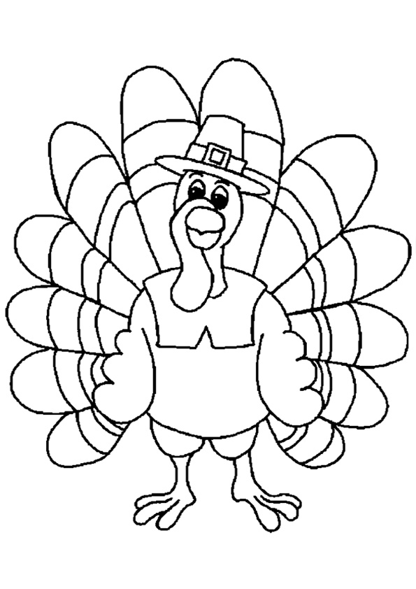 Coloring pages turkey coloring pages free for kids