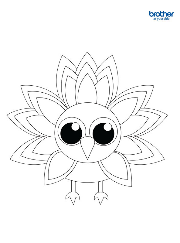 Free printable turkey coloring creative center