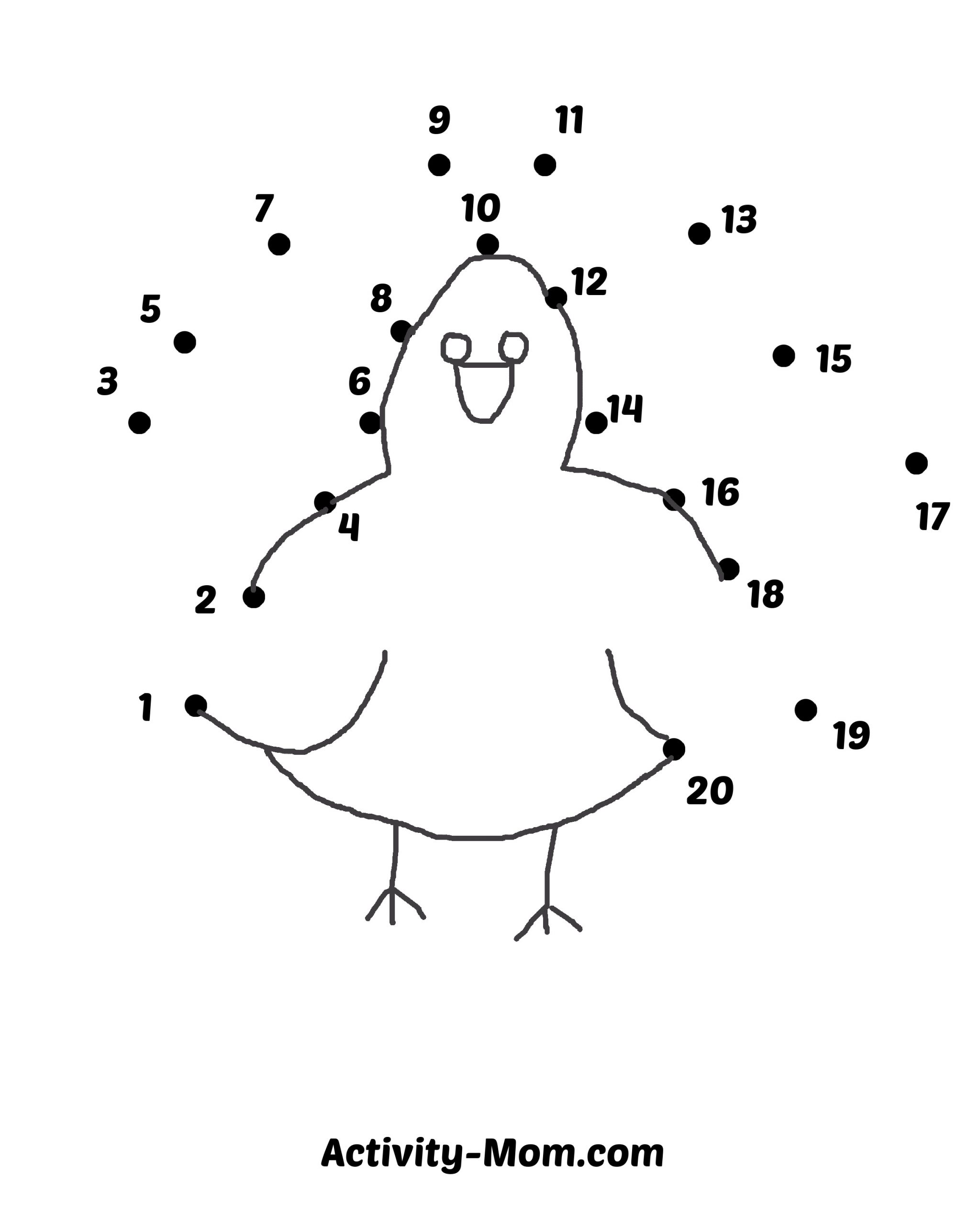 Dot to dot worksheets numbers to free printable