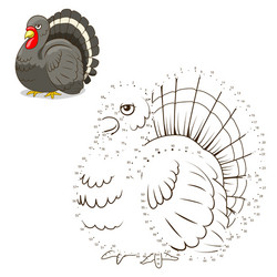 Connect the dots turkey vector images